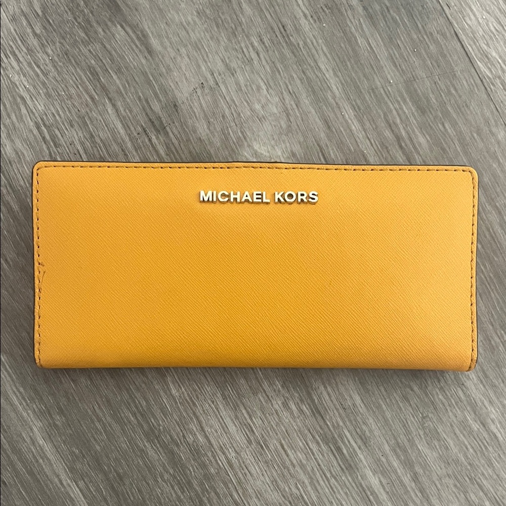 Michael Kors Mustard Yellow Wallet